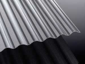 kf-handel.net GmbH-3mm ACRYLGLAS-Wellplatten 76/18 SINUS - KLAR WABE-3mm Acrylglas KLAR-Stegplatten-Guenstig.de