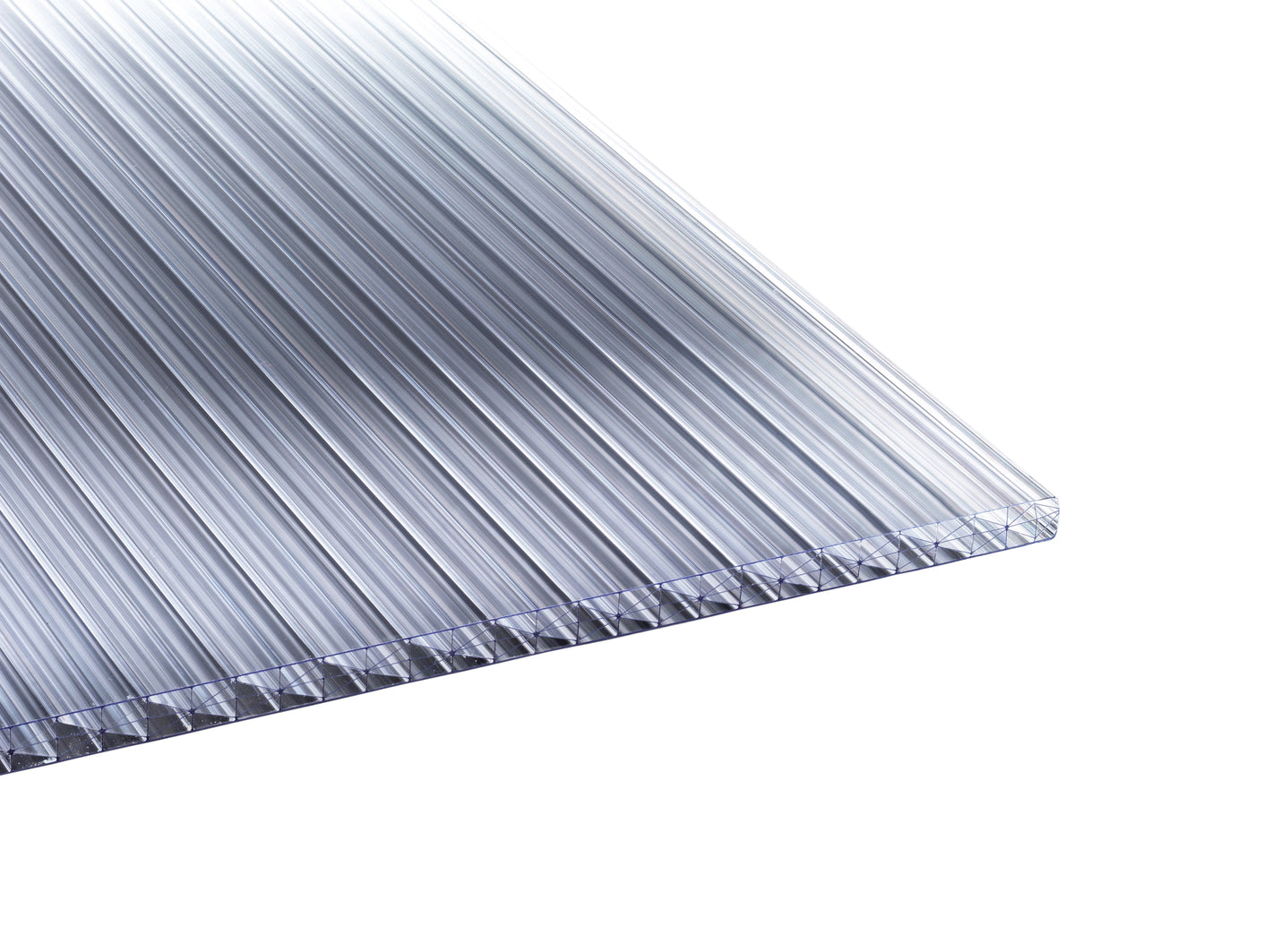 16mm Fachwerkplatte X-Struktur KLAR Polycarbonat AKTIONSWARE