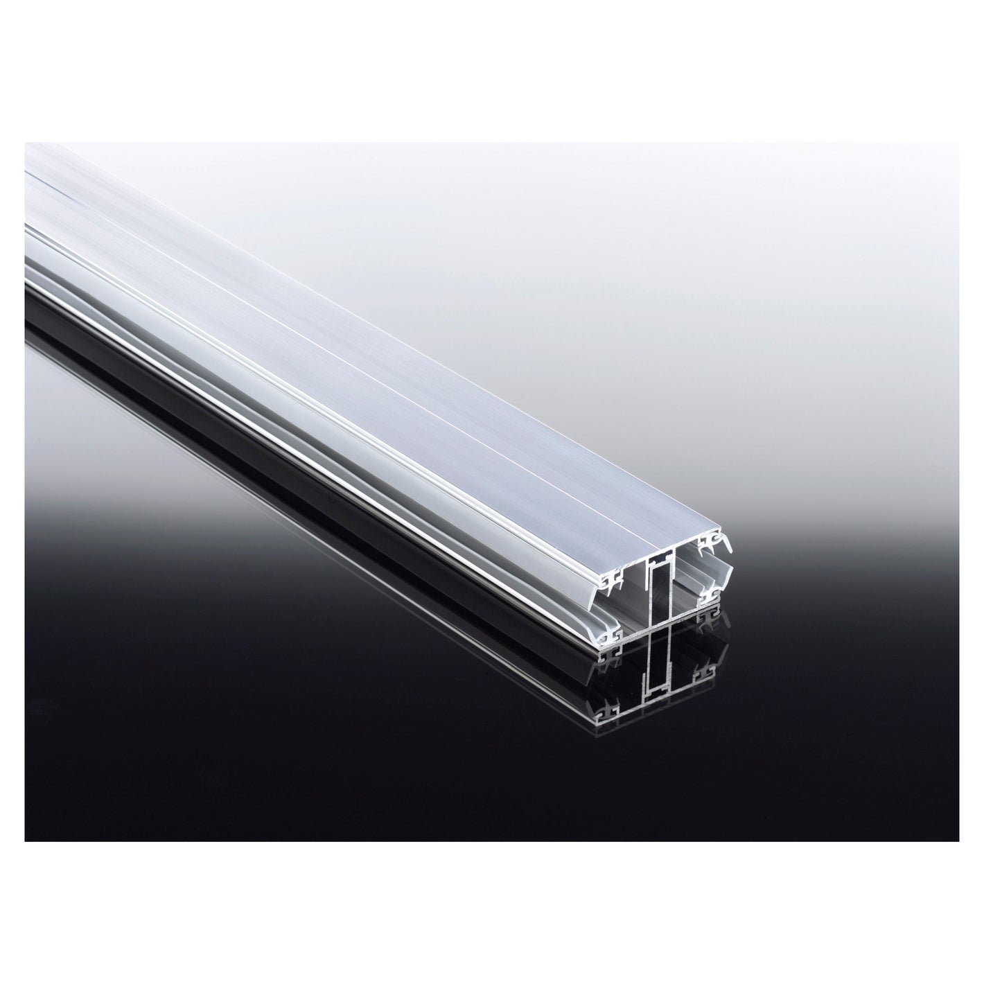 ALU-Komplettsystem 60mm Mittelprofil preßblank für 16mm Platten