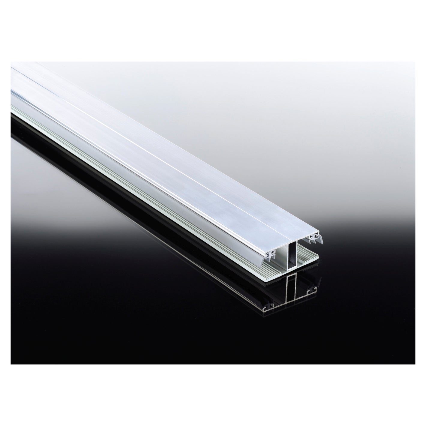 ALU-Deckprofil Mittelprofil preßblank inkl. Auflagegummi