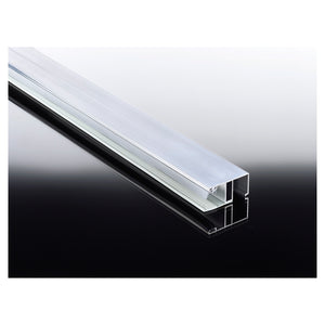 ALU-Deckprofil Randprofil preßblank inkl. Auflagegummi