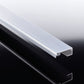 ALU-Verlegeprofil 8/10mm VSG Glas- Randprofil 60mm Breite - komplett inkl. Auflagegummi