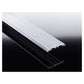 ALU-Verlegeprofil 8/10mm VSG Glas- Mittelprofil 80mm Breite - komplett inkl. Auflagegummi