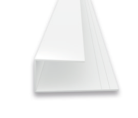 U-Abschlußprofil Farbe: WEISS Länge: 3000 mm für VP200/250