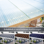 kf-handel.net GmbH-3mm Acrylglas Wellplatten Struktur WABE Komplettset inkl. Zubehör Auswahl Farbe/Länge-Set Wellplatten Acrylglas-Stegplatten-Guenstig.de