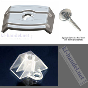 Kalotten - Abstandhalter - 4,5x45mm Spenglerschrauben - SET - Trapez 76/18 (je 100 Stück)