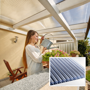 kf-handel.net GmbH-16mm Stegplatten Komplettset Polycarbonat 3-fach klar - Alu-Alu-Profil-Stegplatten Komplettset PC klar-Stegplatten-Guenstig.de