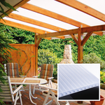 kf-handel.net GmbH-16mm Stegplatten Komplettset Polycarbonat 3-fach opal-weiss - Alu-Gummi-Profil-Stegplatten Komplettset PC opal-weiß-Stegplatten-Guenstig.de