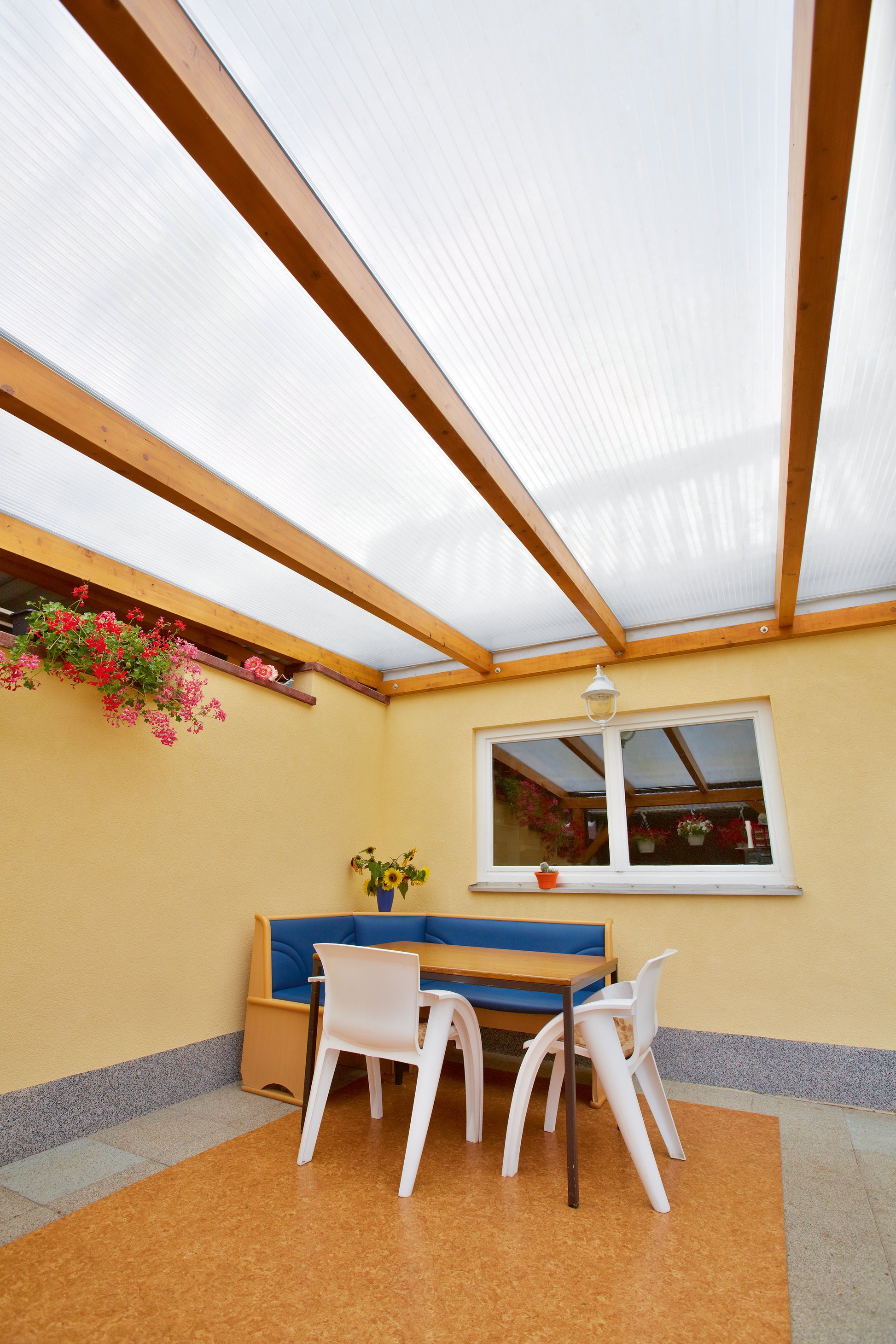 kf-handel.net GmbH-16mm Stegplatten Komplettset Polycarbonat IQ-Relax opal-weiß - Alu-Alu-Profil-Stegplatten Komplettset PC opal-weiß-Stegplatten-Guenstig.de