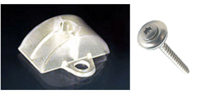 Abstandhalter - Set Sinus 76/18 Wellplatten + 4,5x55mm V2A Schrauben 100 Stück