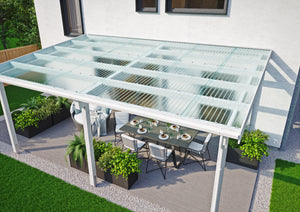 2,8mm Polycarbonat Wellplatten Struktur WABE Komplettset inkl. Zubehör Auswahl Farbe/Länge