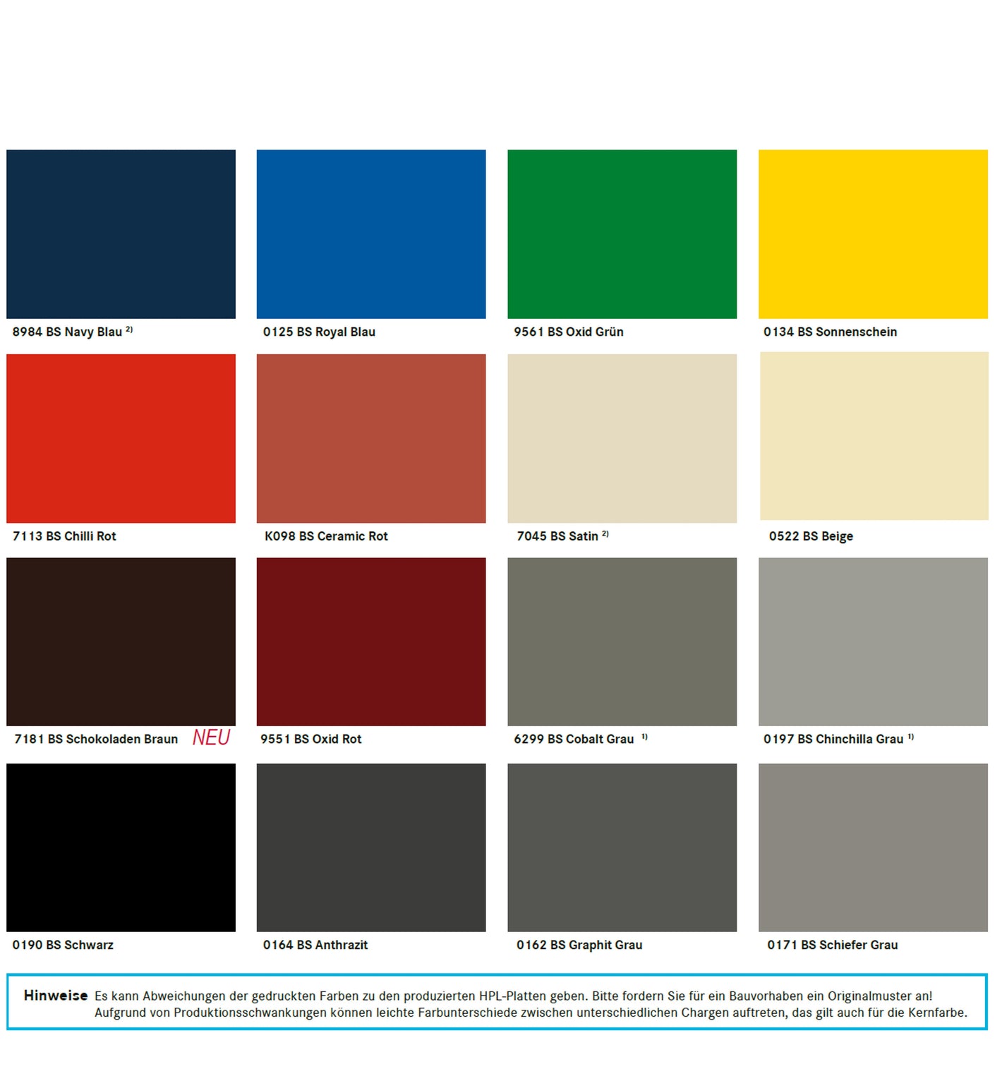 6mm HPL-Baukompaktplatten Intensiv-Dekore Kronoart ®