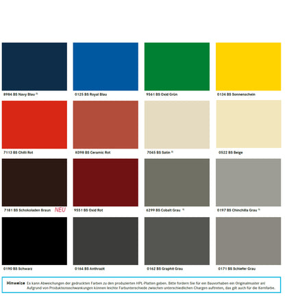 8mm HPL-Baukompaktplatten Intensiv-Dekore KRONOART®