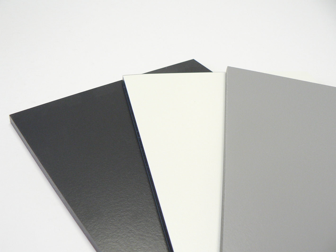 8mm HPL-Baukompaktplatten weiß / anthrazit UNIPLAN