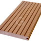 WPC Terrassendiele 22x143mm hellbraun massiv gerillt / genutet