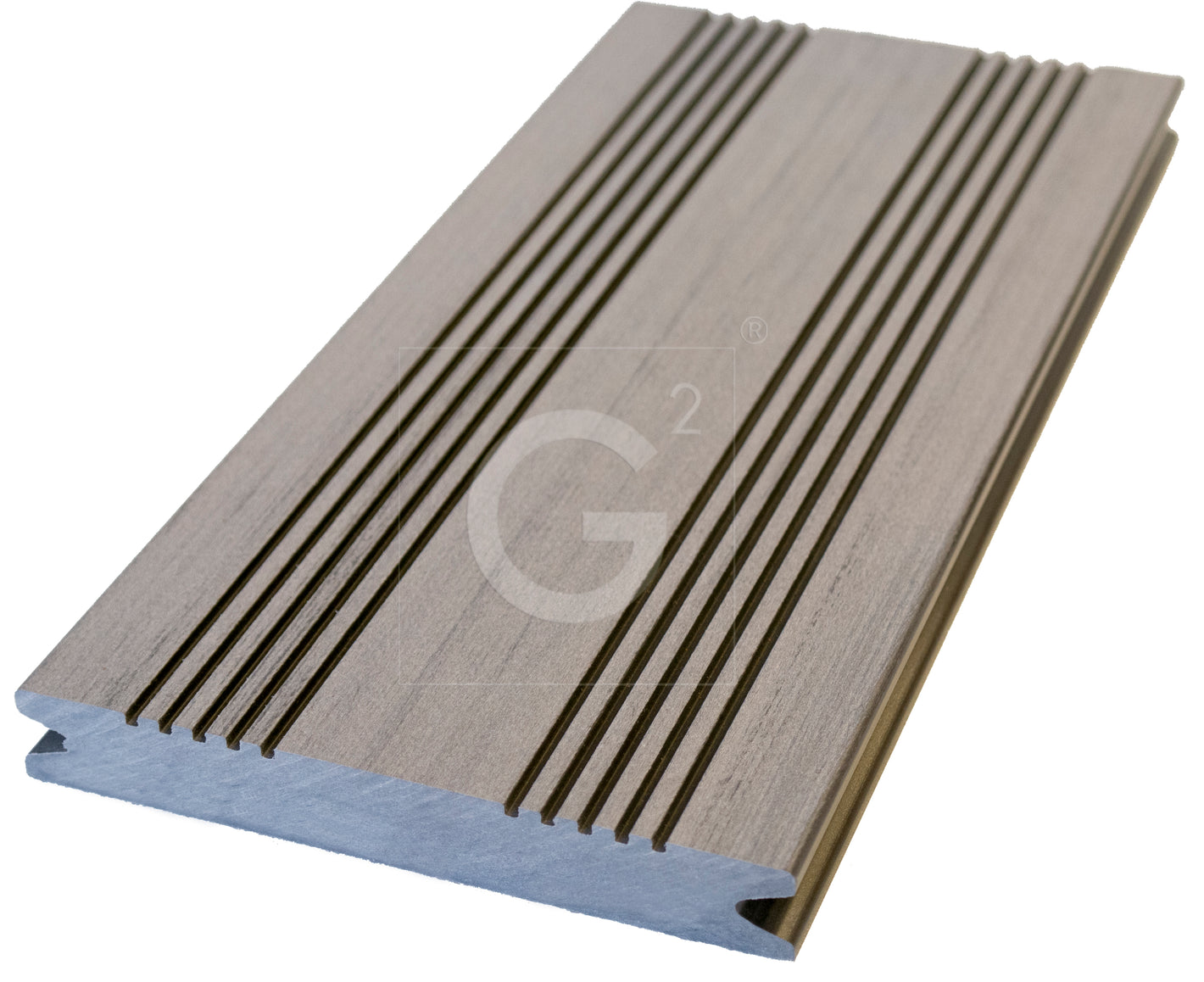 WPC Terrassendielen 22x143mm hellgrau massiv französisch / strukturiert 3D