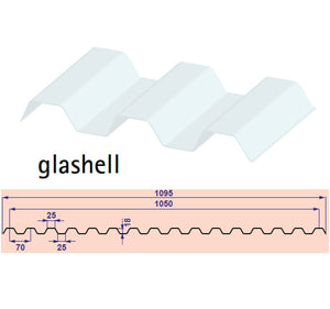 ONDEX Super HR Lichtplatten Trapez 70/18 - farblos - klar