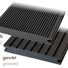 Gunreben-WPC Terrassendielen 22x143mm dunkelgrau massiv gerillt / genutet-WPC-Dielen massiv-Stegplatten-Guenstig.de