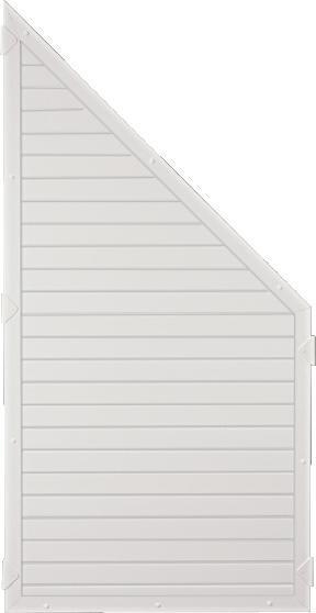 Lightline - Sichtschutz 90x180/90 cm (BxH) weiß 46287
