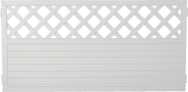 Lightline - Sichtschutz mit Gitter 180x90 cm (BxH) weiß 46294