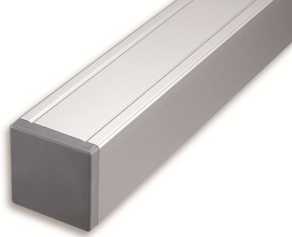 Aluminium-Pfosten 9x9x272cm silber 44996 Shanghai-/Kanton-Serie