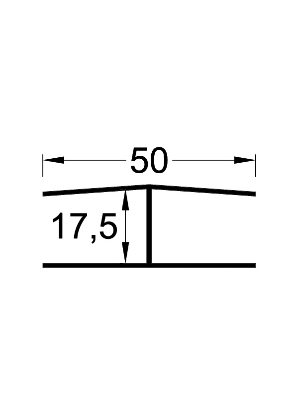 H-Profil Farbe: WEISS Länge: 3000 mm für VP200/250