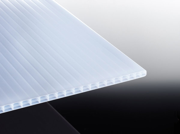 Breite 7,10 m - Komplettset PC-Stegplatten opal-weiß Typ 16/20 - Länge 2 bis 7 Meter inkl. Zubehör