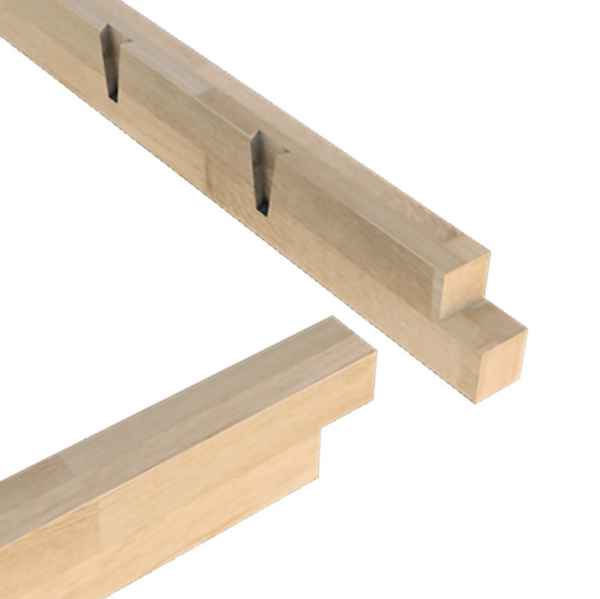 Breite 307,5cm Holz-Bausatz Komplettset - Stegplatten Heatbloc opal-weiß