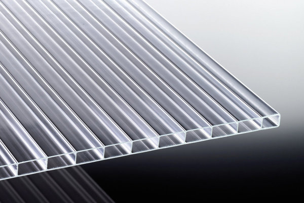 16mm Stegplatten Komplettset Acrylglas 2-fach klar - Alu-Alu-Profil